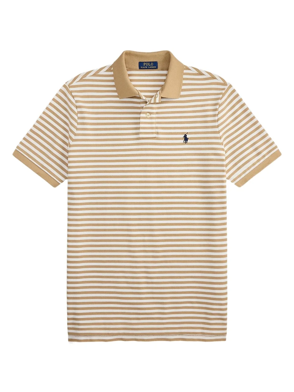 Men's Striped Cotton Polo Shirt Men's Striped Cotton Polo Shirt
