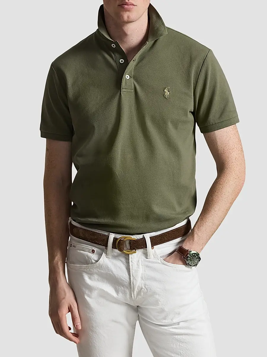 Polo Ralph Lauren Men's Classic-Fit Stretch-Cotton Polo Shirt | Thumbnail 4