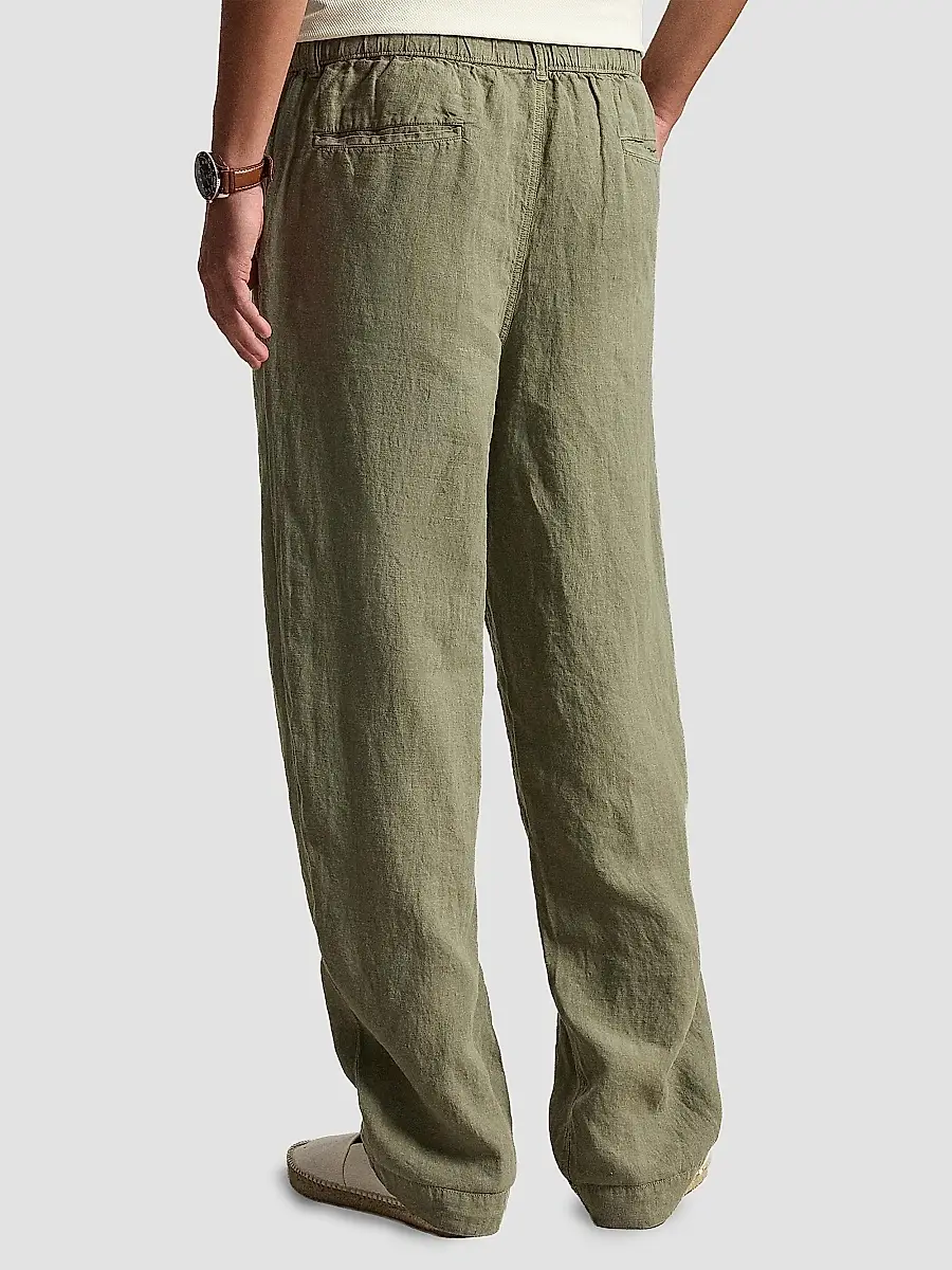 Polo Ralph Lauren Men's Lateef Relaxed-Fit Linen Pants | Thumbnail 2 Polo Ralph Lauren Men's Lateef Relaxed-Fit Linen Pants | Thumbnail 2