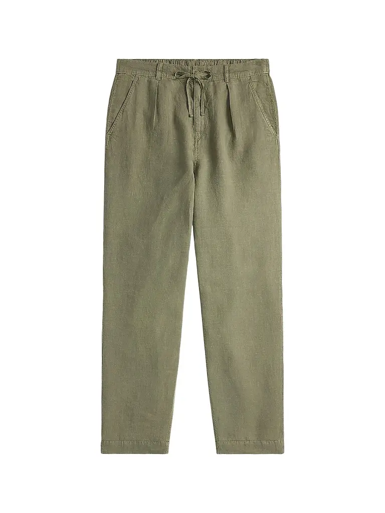 Polo Ralph Lauren Men's Lateef Relaxed-Fit Linen Pants - Sage Green | Image 1 Polo Ralph Lauren Men's Lateef Relaxed-Fit Linen Pants - Sage Green | Image 1