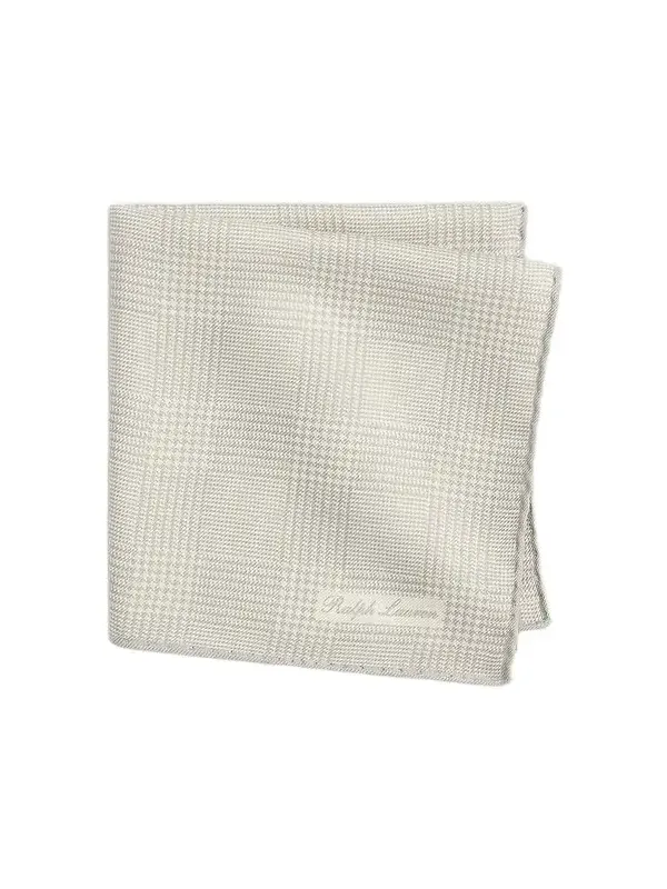 Men's Cashmere-Silk Glen Plaid Pocket Square