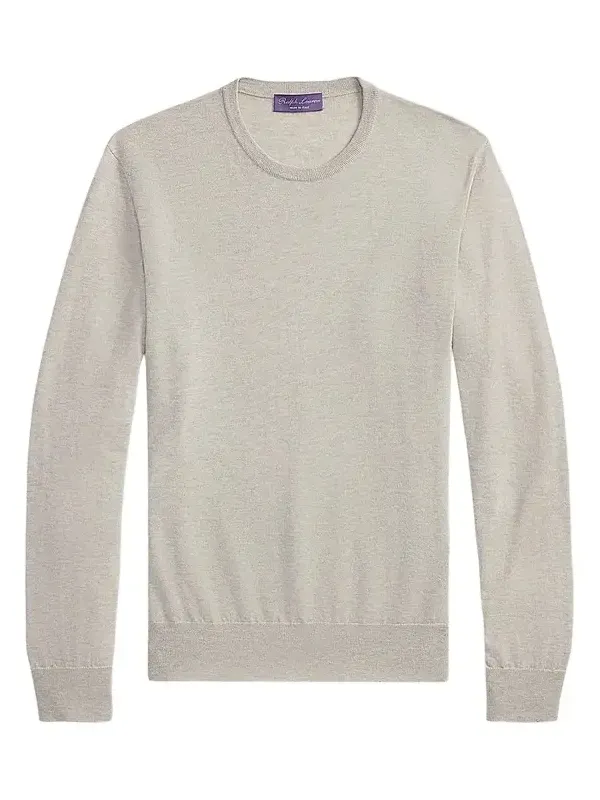 Men's Cashmere-Jersey Long-Sleeve Sweater