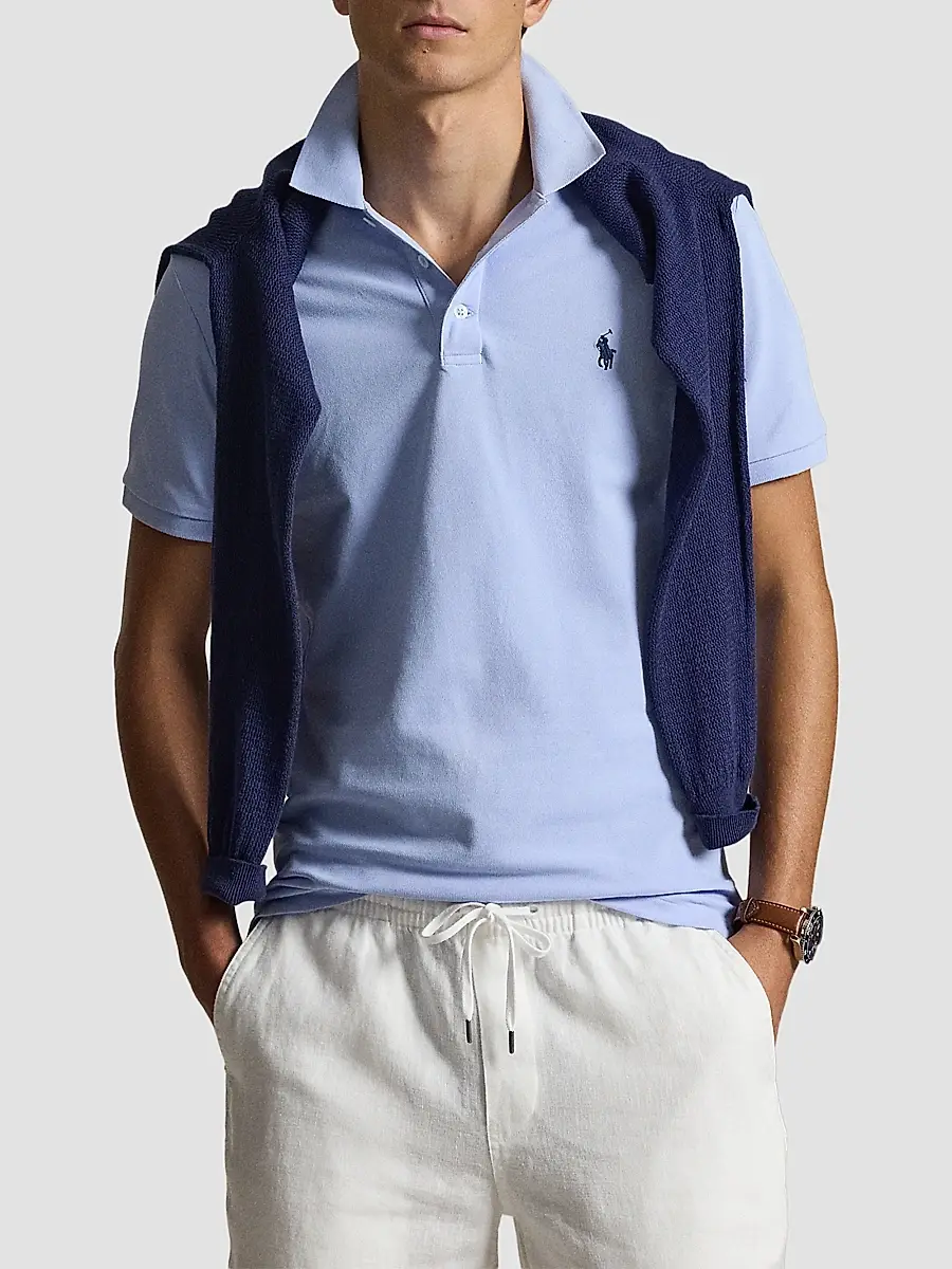 Polo Ralph Lauren Men's Classic-Fit Stretch-Cotton Polo Shirt | Thumbnail 4 Polo Ralph Lauren Men's Classic-Fit Stretch-Cotton Polo Shirt | Thumbnail 4