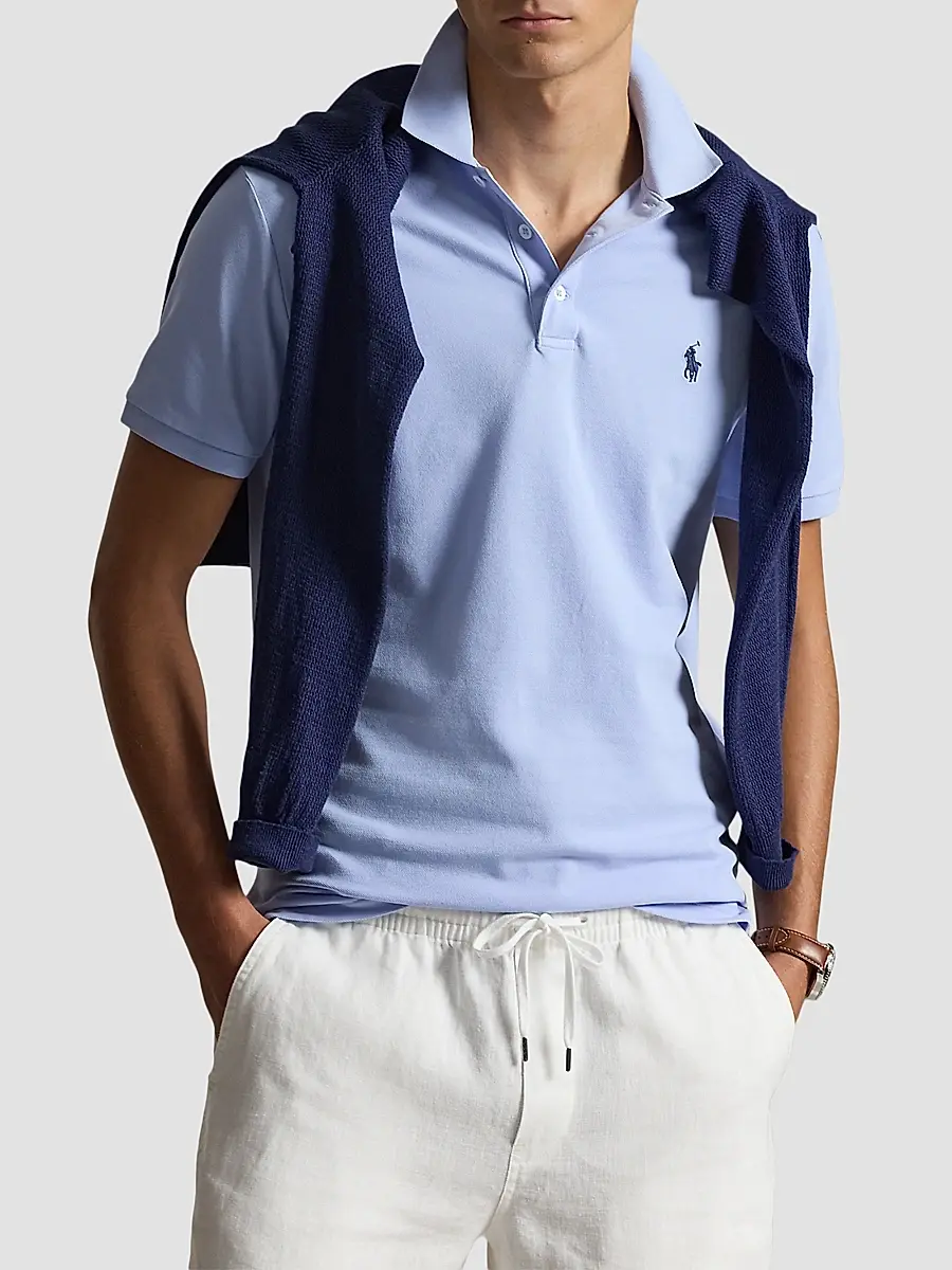 Polo Ralph Lauren Men's Classic-Fit Stretch-Cotton Polo Shirt | Thumbnail 5 Polo Ralph Lauren Men's Classic-Fit Stretch-Cotton Polo Shirt | Thumbnail 5