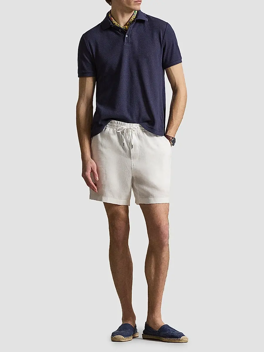 Polo Ralph Lauren Men's Cotton Pointelle Polo Shirt | Thumbnail 2 Polo Ralph Lauren Men's Cotton Pointelle Polo Shirt | Thumbnail 2