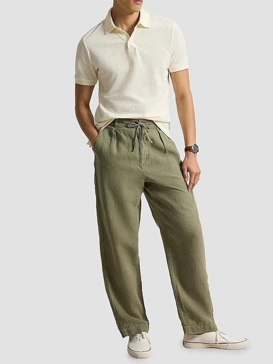 Polo Ralph Lauren Men's Cotton Pointelle Polo Shirt | Thumbnail 2 Polo Ralph Lauren Men's Cotton Pointelle Polo Shirt | Thumbnail 2