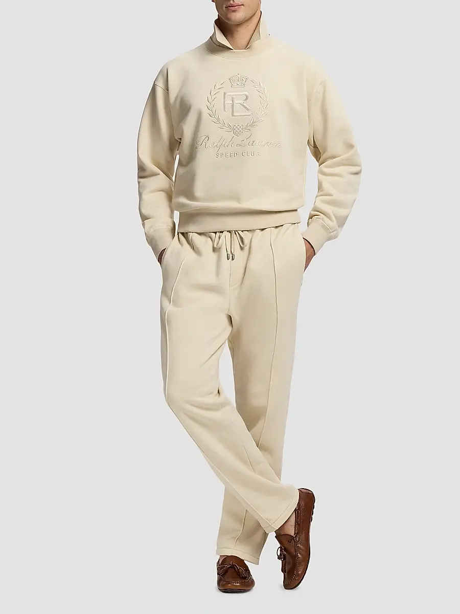 Ralph Lauren Purple Label Men's Cotton-Cashmere Polo Sweatshirt | Thumbnail 2 Ralph Lauren Purple Label Men's Cotton-Cashmere Polo Sweatshirt | Thumbnail 2