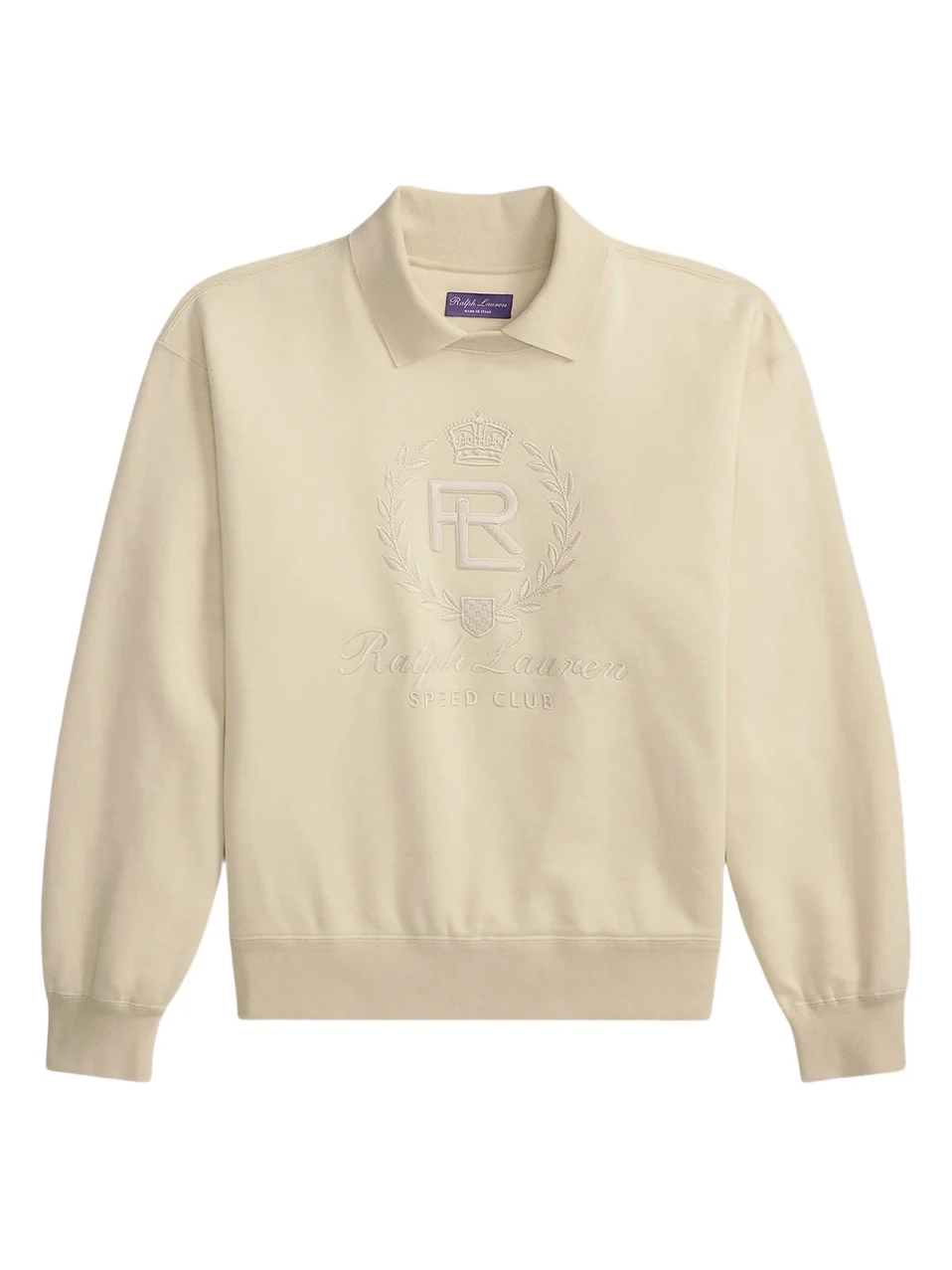 Ralph Lauren Purple Label Men's Cotton-Cashmere Polo Sweatshirt