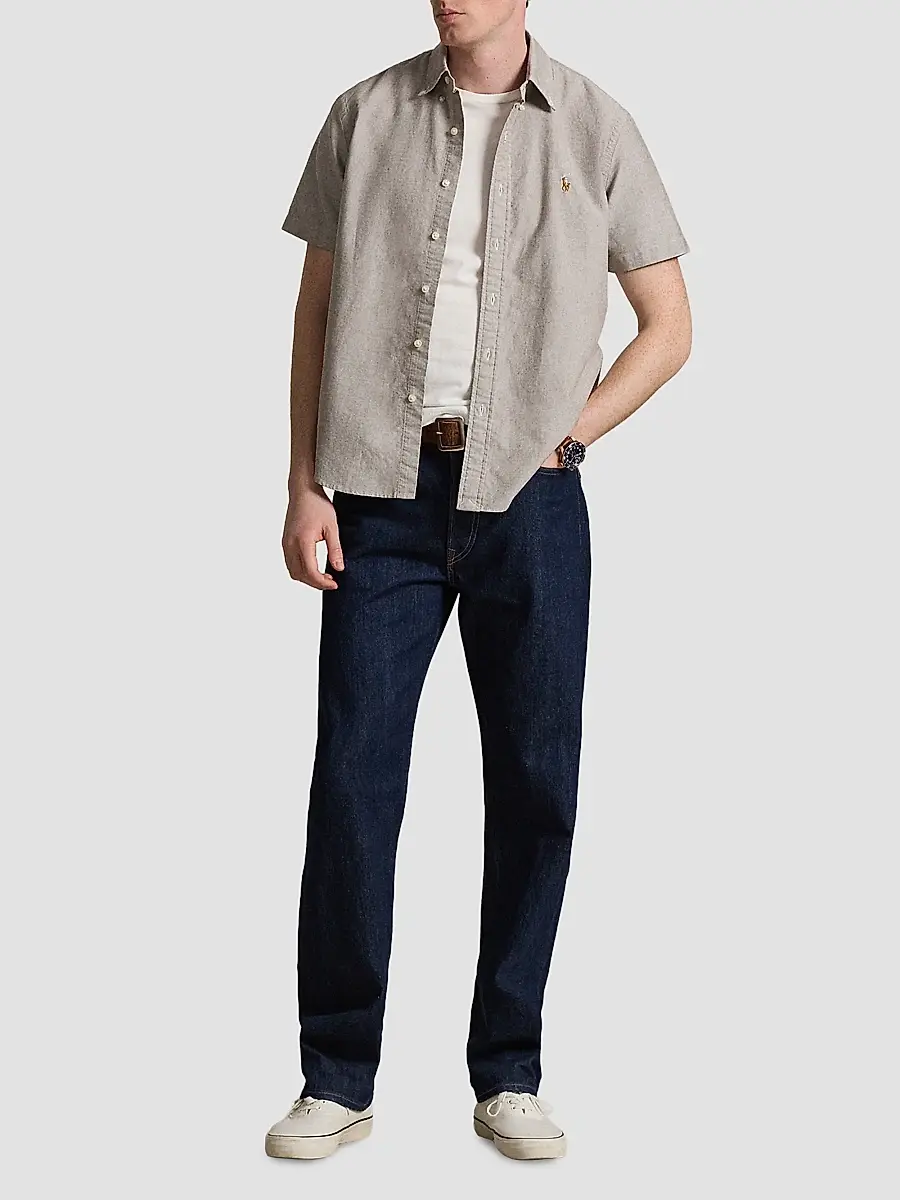 Polo Ralph Lauren Men's Short-Sleeve Oxford Shirt | Thumbnail 2 Polo Ralph Lauren Men's Short-Sleeve Oxford Shirt | Thumbnail 2