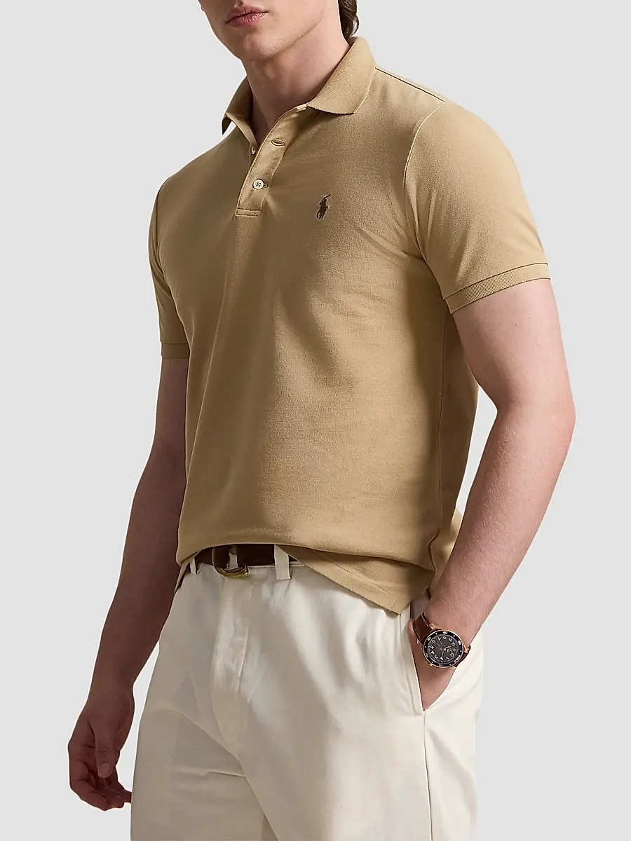 Polo Ralph Lauren Men's Classic-Fit Stretch-Cotton Polo Shirt | Thumbnail 4 Polo Ralph Lauren Men's Classic-Fit Stretch-Cotton Polo Shirt | Thumbnail 4