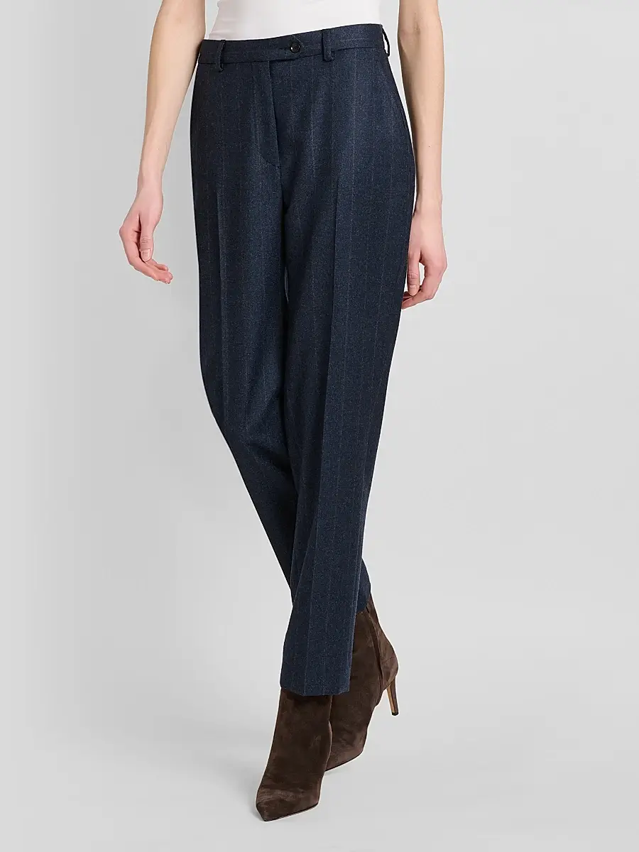 Kiton Women's Jogger Stretch Wool Trousers | Thumbnail 4