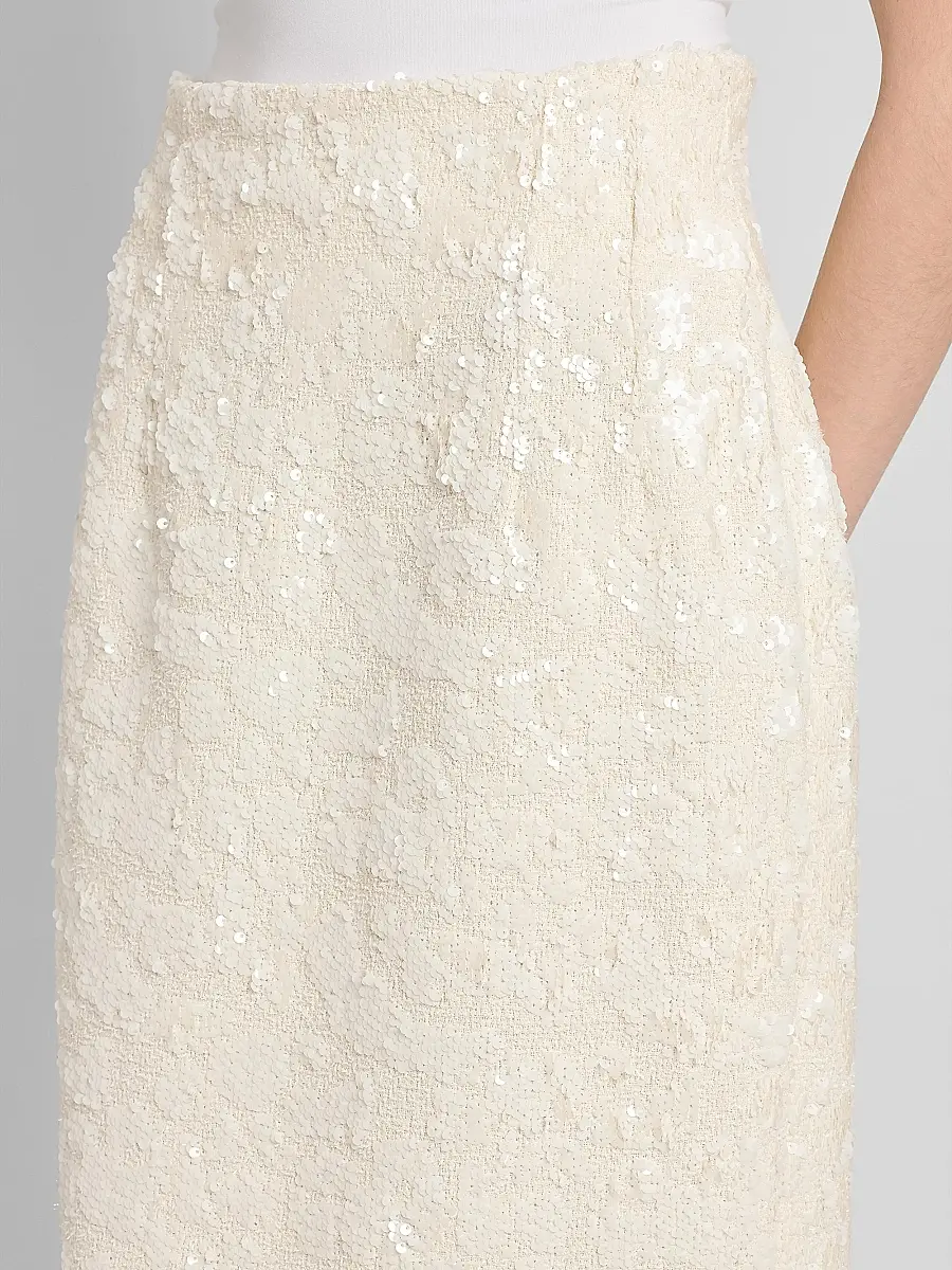 Kiton Women's Sequined Pencil Midi Skirt | Thumbnail 5 Kiton Women's Sequined Pencil Midi Skirt | Thumbnail 5