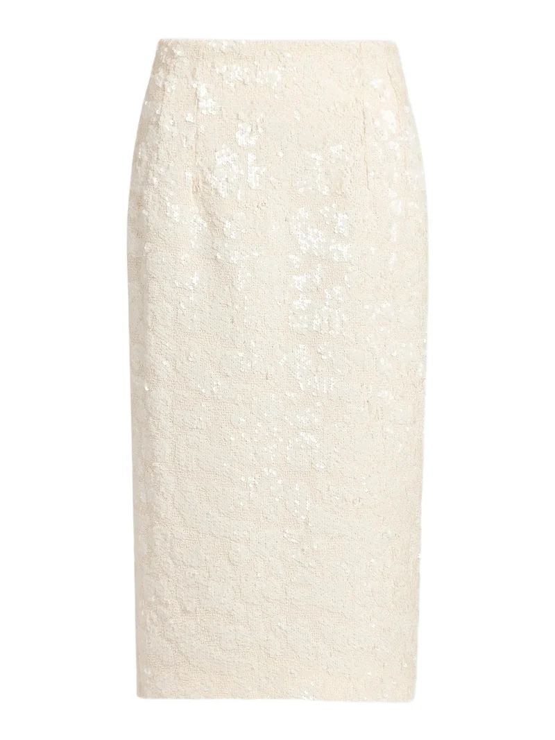 Women's Sequined Pencil Midi Skirt