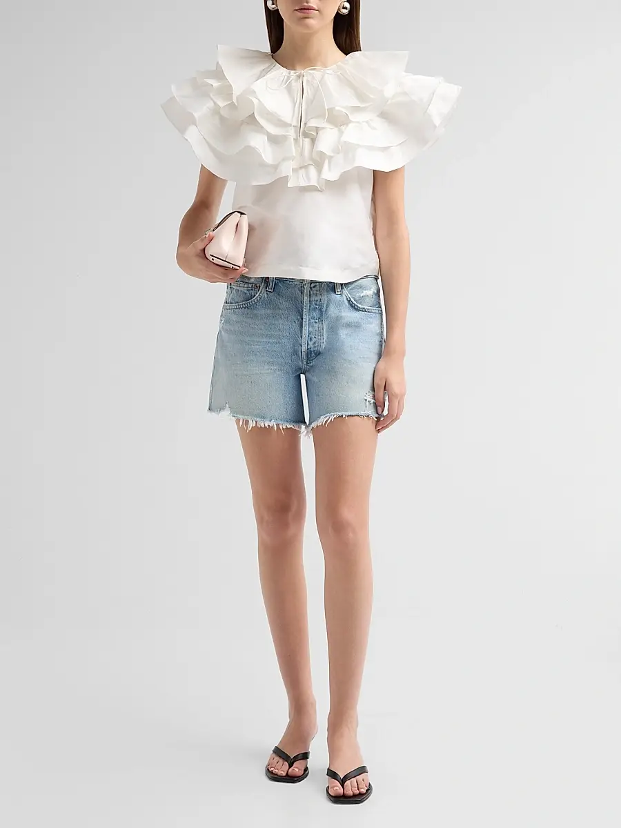 Aknvas Women's Linda Taffeta Cape Top | Thumbnail 2