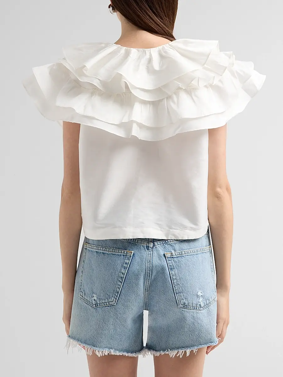 Aknvas Women's Linda Taffeta Cape Top | Thumbnail 3