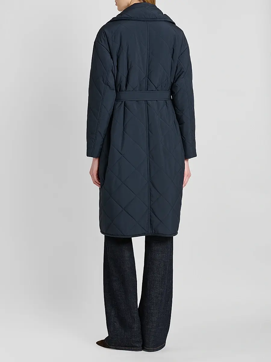 Kiton Women's Quilted Belted Trench Coat | Thumbnail 3 Kiton Women's Quilted Belted Trench Coat | Thumbnail 3