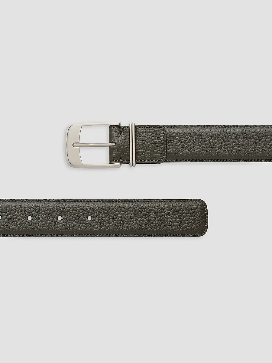 Zegna Men's Leather Belt | Thumbnail 2 Zegna Men's Leather Belt | Thumbnail 2