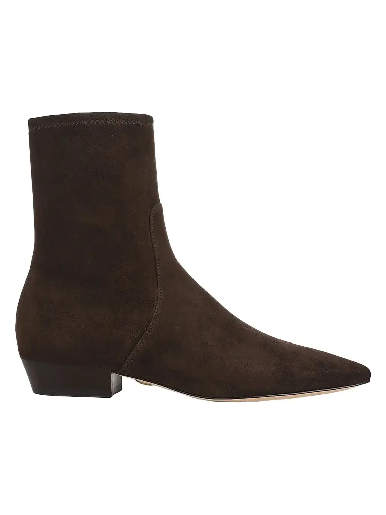 Veronica Beard Women's Glinda 25MM Suede Ankle Boots - Espresso | Image 1 Veronica Beard Women's Glinda 25MM Suede Ankle Boots - Espresso | Image 1