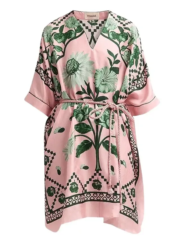 Women's Bejewelled Scarf Silk Dress Women's Bejewelled Scarf Silk Dress