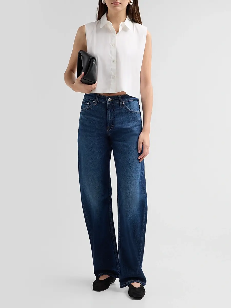EB Denim Women's A Love Letter To Los Angeles Alida Loose Bowed Jeans | Thumbnail 2 EB Denim Women's A Love Letter To Los Angeles Alida Loose Bowed Jeans | Thumbnail 2
