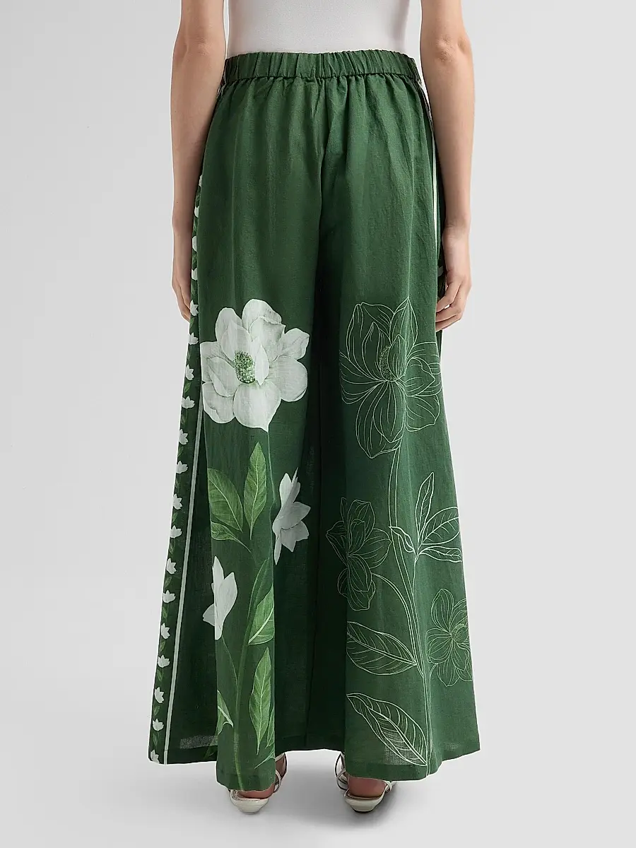 VERANDAH Women's Bejewelled Magnolia Flared Pants | Thumbnail 3 VERANDAH Women's Bejewelled Magnolia Flared Pants | Thumbnail 3