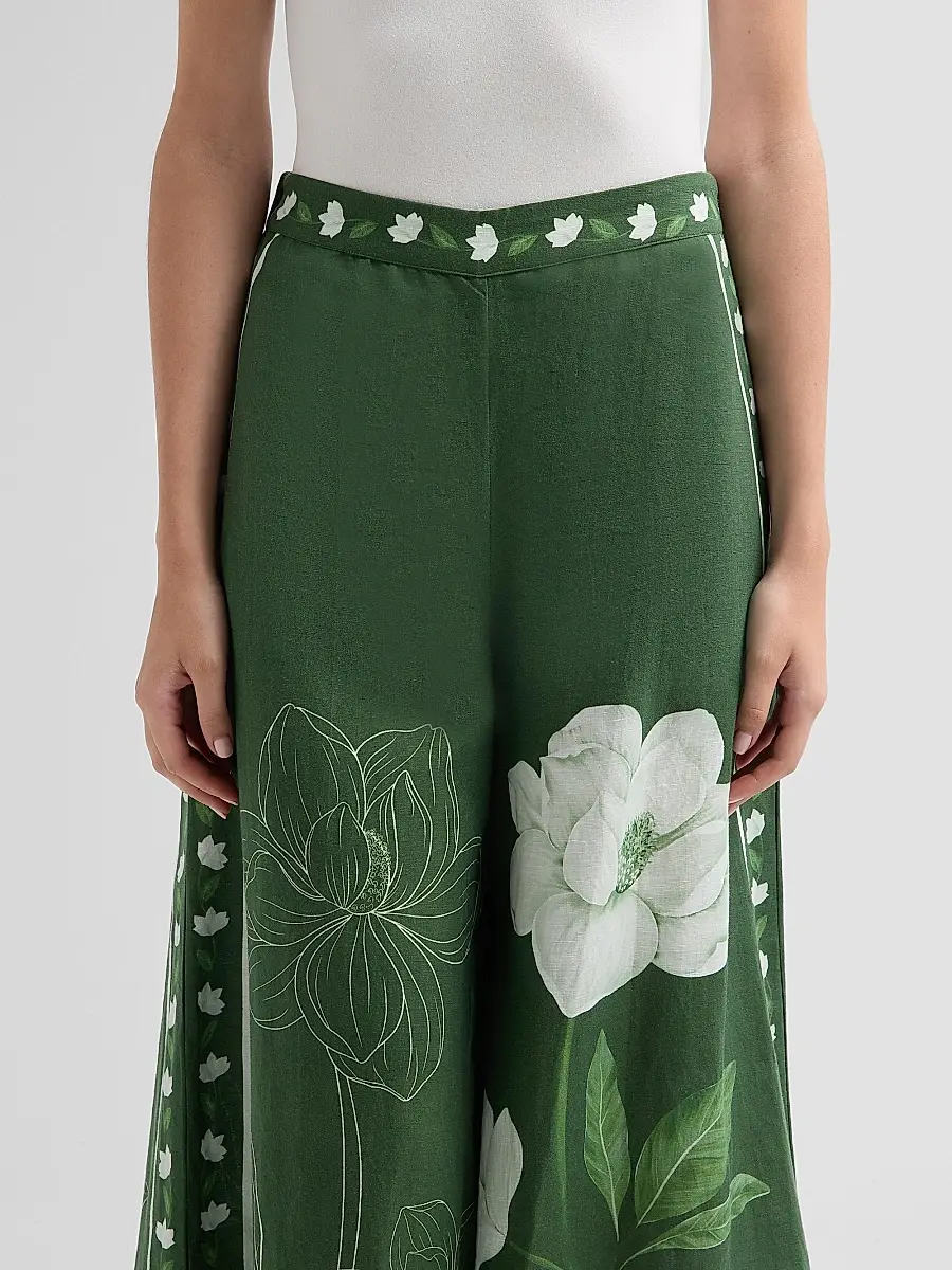 VERANDAH Women's Bejewelled Magnolia Flared Pants | Thumbnail 5 VERANDAH Women's Bejewelled Magnolia Flared Pants | Thumbnail 5