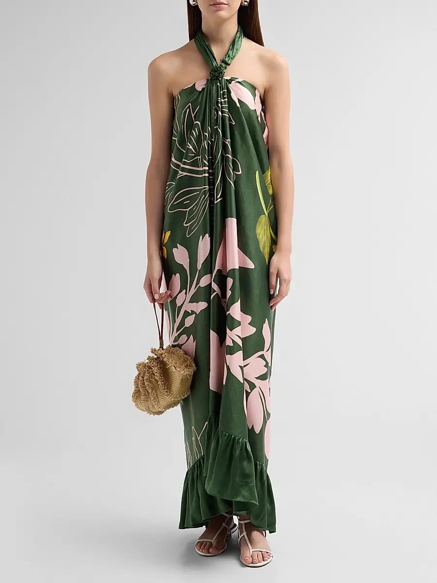 VERANDAH Women's Bejewelled Halterneck Maxi Dress | Thumbnail 2 VERANDAH Women's Bejewelled Halterneck Maxi Dress | Thumbnail 2