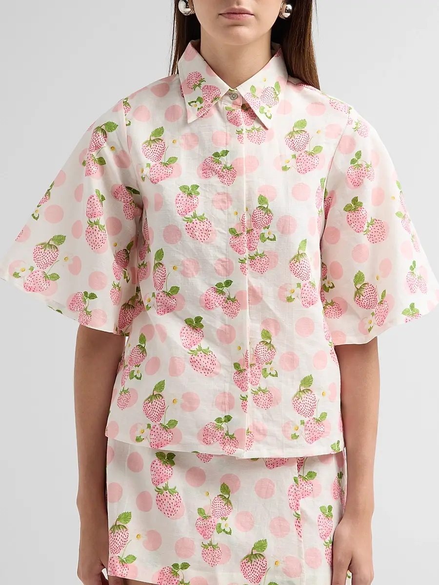 VERANDAH Women's Bejewelled Crop Shirt | Thumbnail 5 VERANDAH Women's Bejewelled Crop Shirt | Thumbnail 5