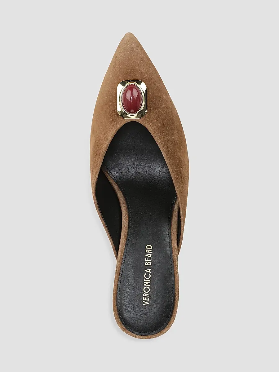 Veronica Beard Women's Rochelle 75MM Suede Mules | Thumbnail 4 Veronica Beard Women's Rochelle 75MM Suede Mules | Thumbnail 4