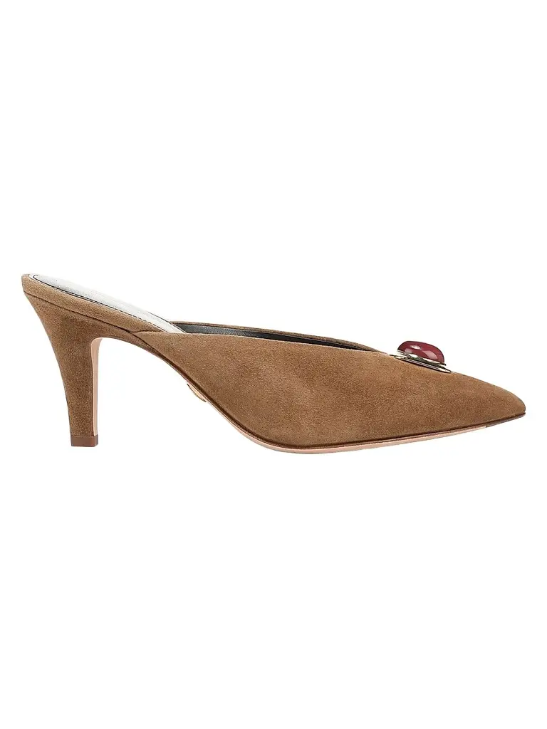 Women's Rochelle 75MM Suede Mules Women's Rochelle 75MM Suede Mules