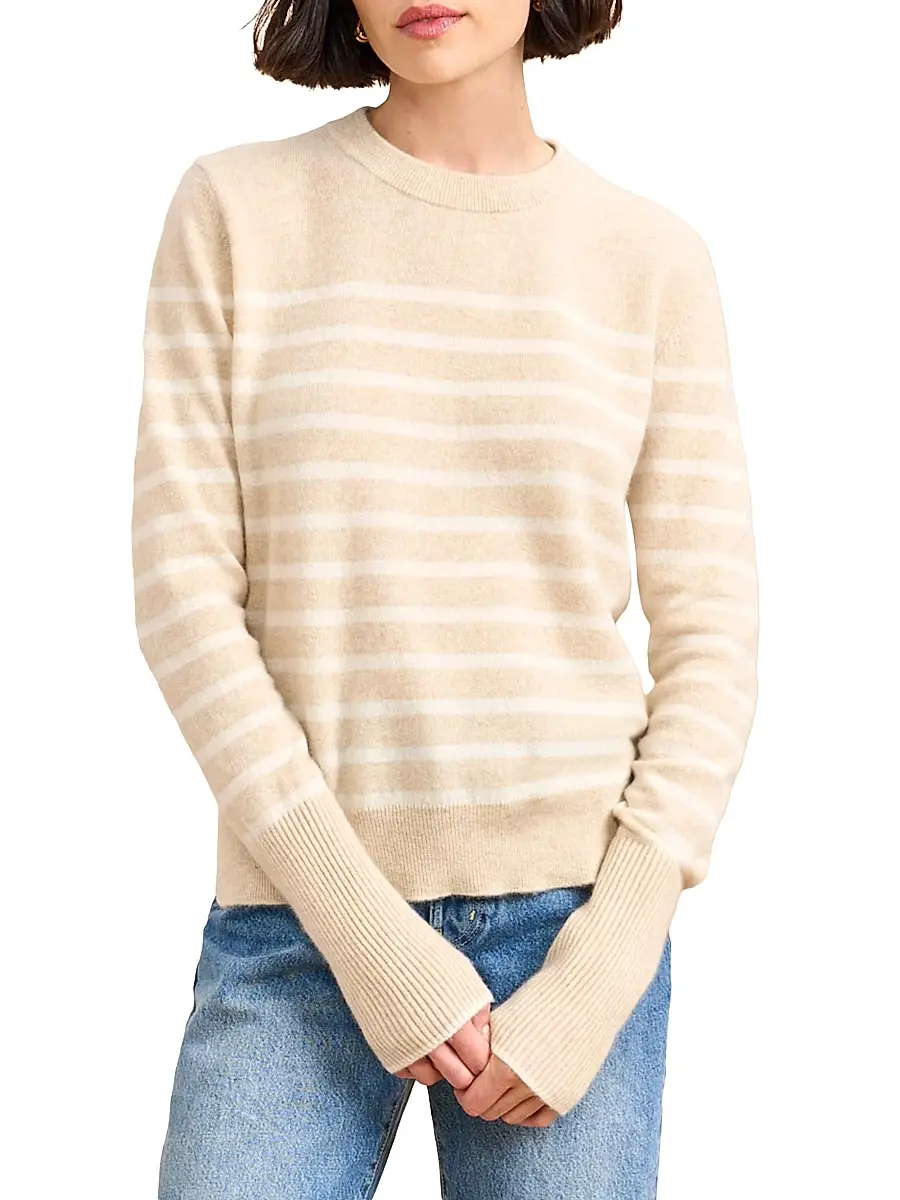 La Ligne Women's Lean Lines Sweater - Tan Cream - Size XL | Image 1 La Ligne Women's Lean Lines Sweater - Tan Cream - Size XL | Image 1
