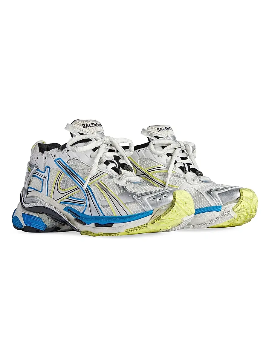 Balenciaga Men's Runner Gradient Sneakers - Yellow Blue | Thumbnail 2 Balenciaga Men's Runner Gradient Sneakers - Yellow Blue | Thumbnail 2