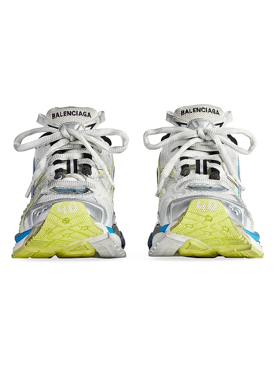 Balenciaga Men's Runner Gradient Sneakers - Yellow Blue | Thumbnail 4 Balenciaga Men's Runner Gradient Sneakers - Yellow Blue | Thumbnail 4