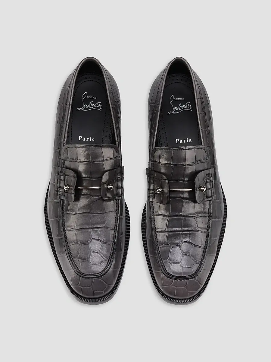 Christian Louboutin Men's Chambelimoc Patinated Leather Loafers | Thumbnail 4 Christian Louboutin Men's Chambelimoc Patinated Leather Loafers | Thumbnail 4