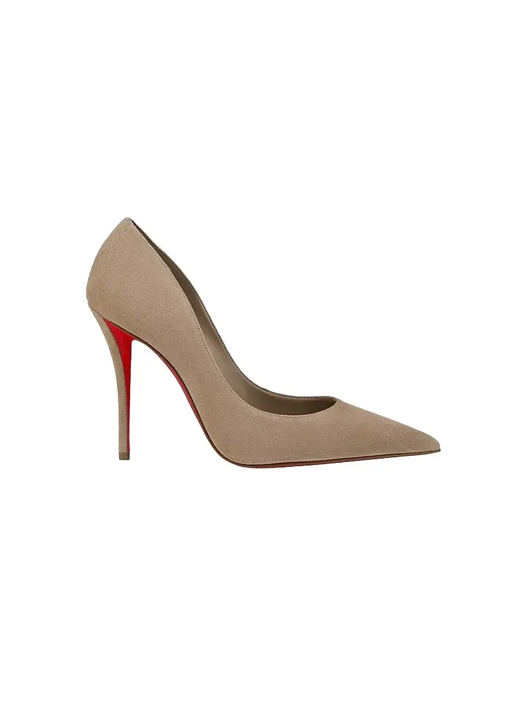 Christian Louboutin Women's Miss Z 100MM Pumps - Saharienne | Image 1 Christian Louboutin Women's Miss Z 100MM Pumps - Saharienne | Image 1