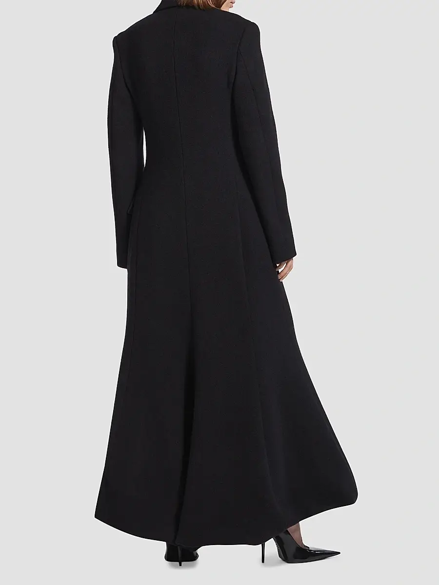 Balenciaga Women's Godet Maxi Coat | Thumbnail 3 Balenciaga Women's Godet Maxi Coat | Thumbnail 3