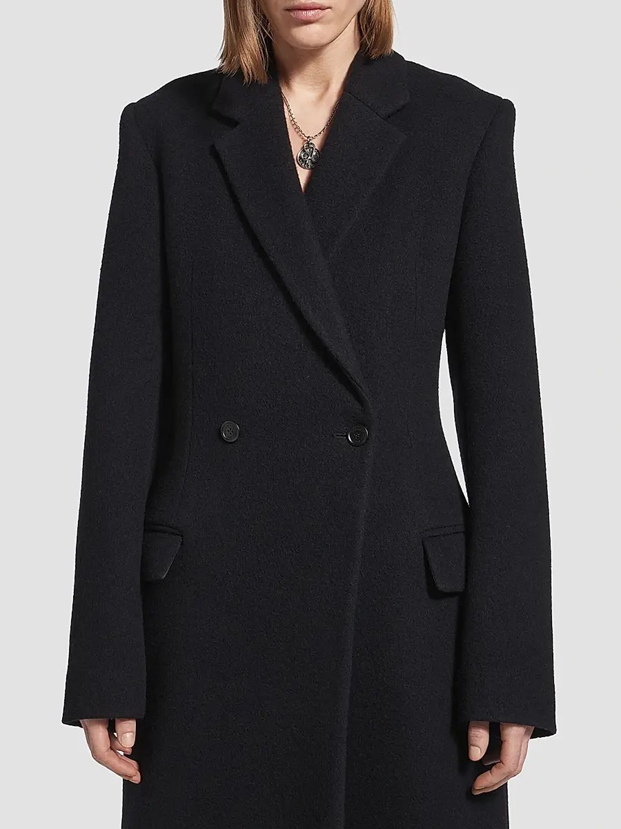 Balenciaga Women's Godet Maxi Coat | Thumbnail 5 Balenciaga Women's Godet Maxi Coat | Thumbnail 5