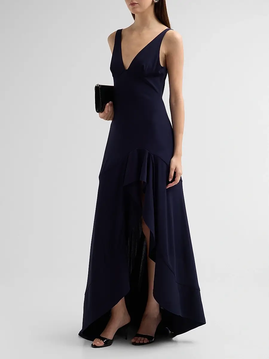 Stella McCartney Women's Frilled V-Neck Maxi Dress | Thumbnail 4
