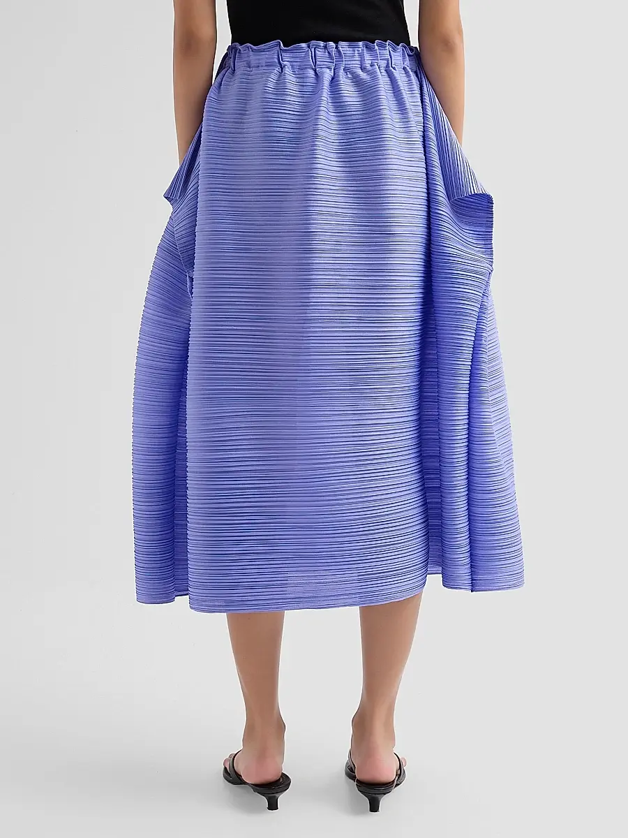 Pleats Please Issey Miyake Women's Bouncy Basket Plisse Midi Skirt | Thumbnail 3 Pleats Please Issey Miyake Women's Bouncy Basket Plisse Midi Skirt | Thumbnail 3
