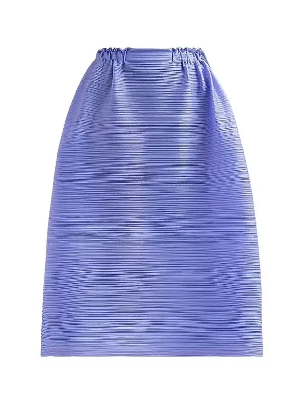 Women's Bouncy Basket Plisse Midi Skirt Women's Bouncy Basket Plisse Midi Skirt