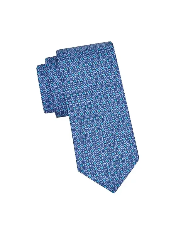 Men's Gancini Heart Silk Tie Men's Gancini Heart Silk Tie