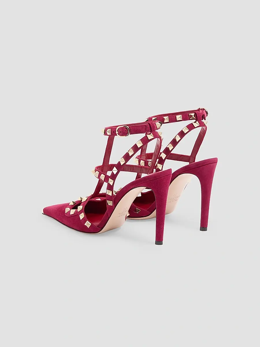 Valentino Women's Rockstud Suede 100MM Pumps | Thumbnail 3 Valentino Women's Rockstud Suede 100MM Pumps | Thumbnail 3
