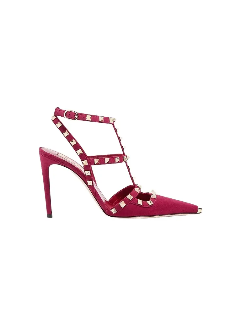 Valentino Garavani Women's Rockstud Suede 100MM Pumps - Insolent | Image 1 Valentino Garavani Women's Rockstud Suede 100MM Pumps - Insolent | Image 1