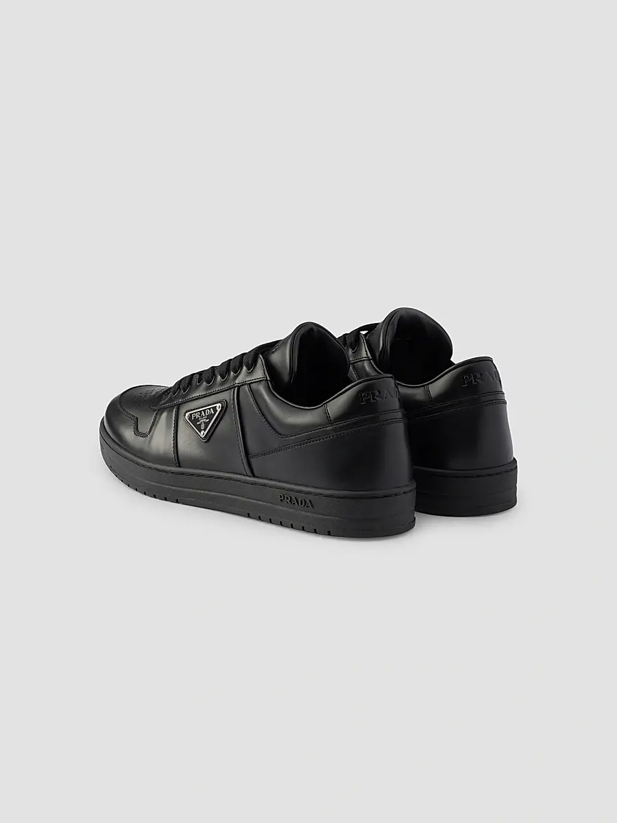 Prada Men's Downtown Leather Sneakers | Thumbnail 3
