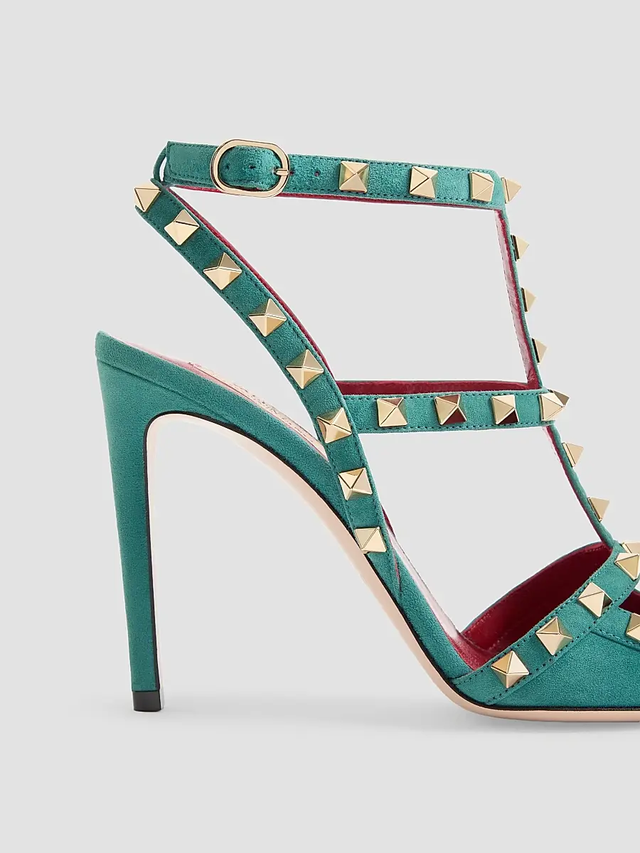 Valentino Women's Rockstud Suede 100MM Pumps | Thumbnail 6 Valentino Women's Rockstud Suede 100MM Pumps | Thumbnail 6
