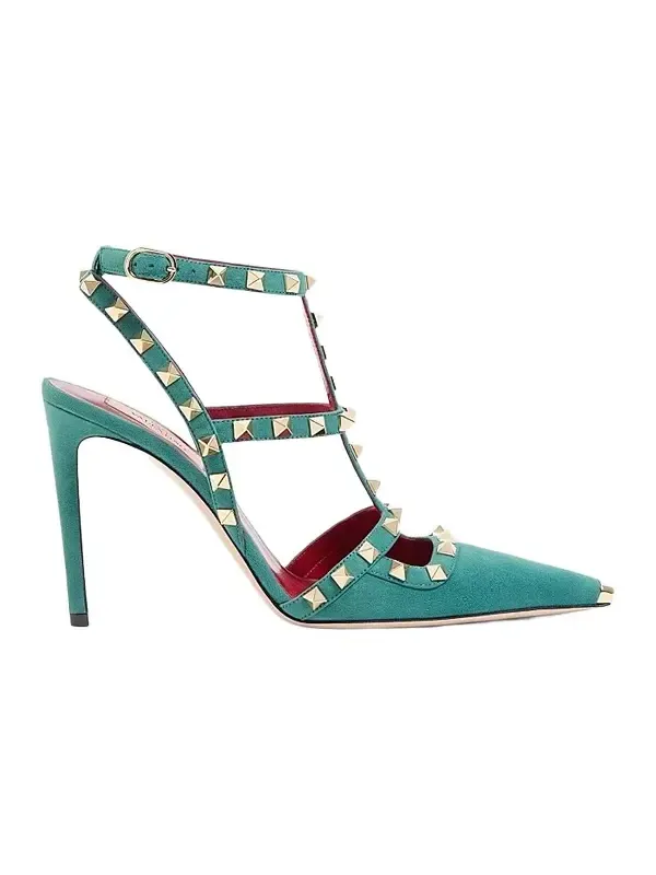 Women's Rockstud Suede 100MM Pumps