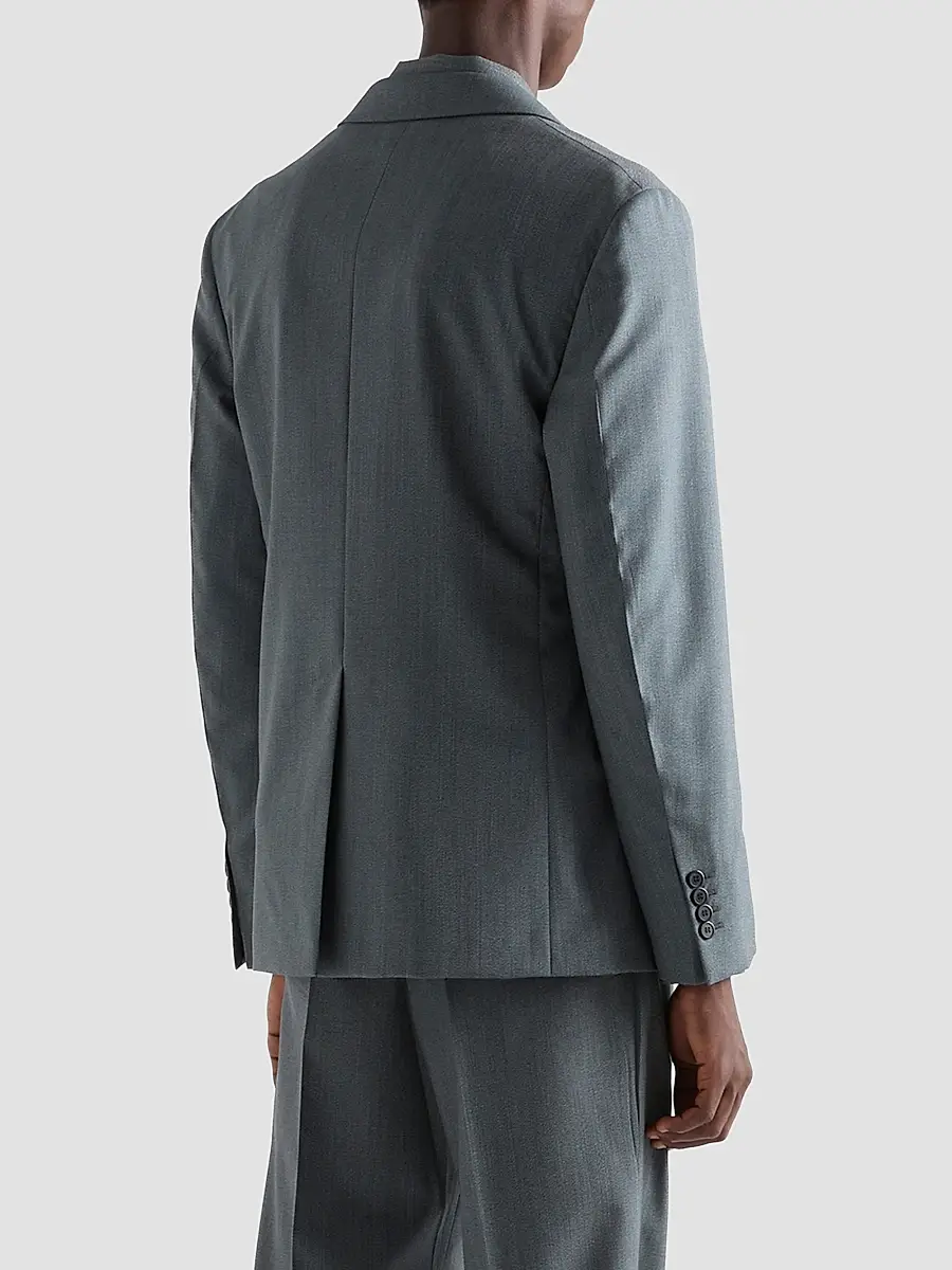 Prada Men's Single-Breasted Wool Jacket | Thumbnail 4