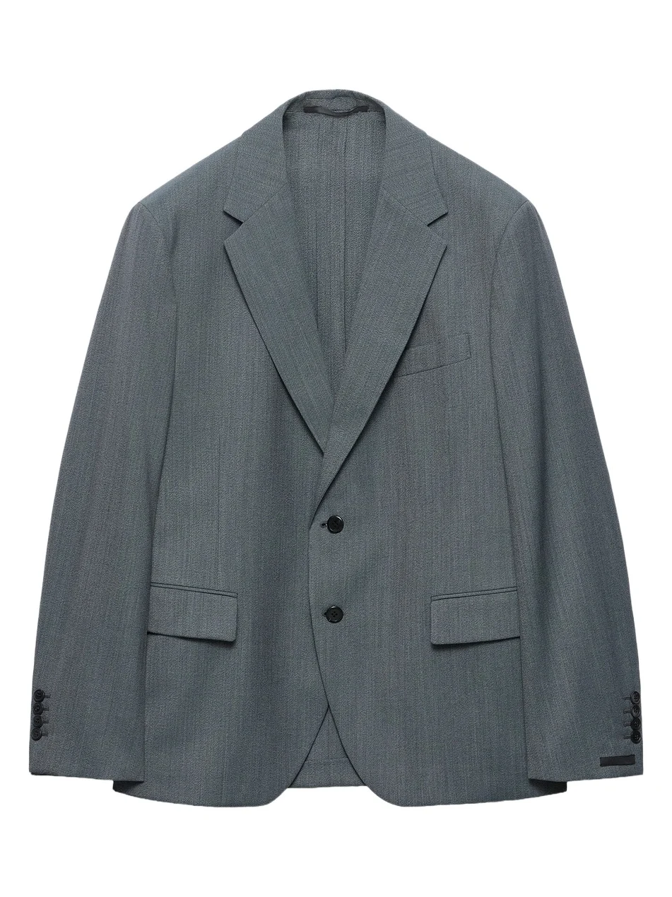 Men's Single-Breasted Wool Jacket Men's Single-Breasted Wool Jacket