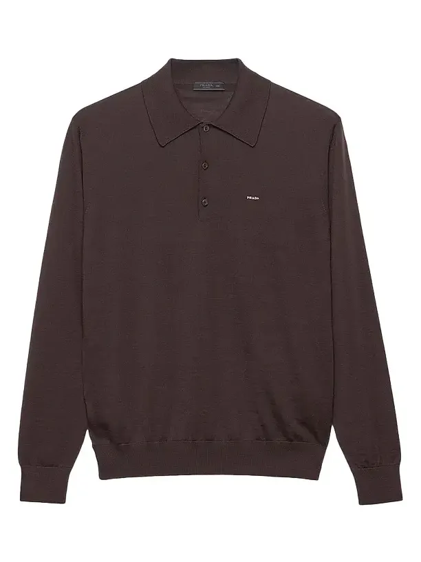 Men's Worsted Wool Polo Shirt Men's Worsted Wool Polo Shirt