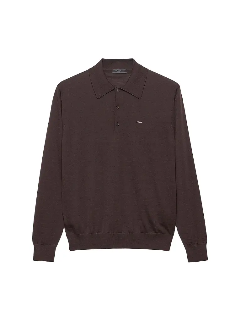 Men's Worsted Wool Polo Shirt Men's Worsted Wool Polo Shirt